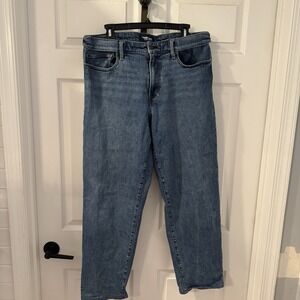 Lands' End 37 Comfort Stretch Waist Band Traditional Fit 35x29 Jeans Heavy Denim